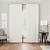 Cortina de janela com pregas franzidas Waverly Serendipity 10 com bolso para barra de cortina para sala de estar (1 painel), 50 pol x 95 pol, branca - Imagem 2