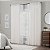 Cortina de janela com pregas franzidas Waverly Serendipity 10 com bolso para barra de cortina para sala de estar (1 painel), 50 pol x 95 pol, branca - Imagem 1