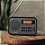 Rádio digital portátil Sangean PR-D18BK AM/FM com protetor de borracha (cinza/preto) Preto/ Cinza - Imagem 4