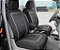 Capa de assento interior completa para carro, fácil instalação BDK S3CC sem laterais para airbag e descanso de braço, dianteiro e traseiro (Preto/Carvão) - Imagem 2