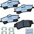 Pastilhas de freio traseiras metálicas Bendix Fleet Metlok de serviço pesado para Chevrolet Caprice 2017-2011, SS 2014, Pontiac G8 2009-2008 (PBD1352) - Imagem 1