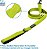 Prende Peitoral de Malha para Todas as Condições Meteorológicas e Passeio do Voyager, Combo com Coleira e Alça de Neoprene para Cães Pequenos, Médios e Grandes, por Best Pet Supplies - Verde Limão (B - Imagem 3