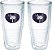 Copo de viagem isolado de parede dupla Tervis Bandeira da Carolina do Sul feito nos EUA mantém bebidas frias e quentes, 24oz 2pk, Azul Marinho e Branco - Imagem 1