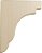 Ekena Millwork BKTW02X09X11BERW Bedford Suportes de Madeira, 1 3/4W x 8 1/2D x 11H, Borracha - Imagem 3