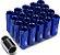 Porca de roda aberta de alumínio azul 7075 J2 Engineering M12 x 1,5 16Pcs L: 60mm com 4Pcs Lock+Key - Imagem 1