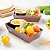 Bandejas de Sushi Restaurantware Matsuri Vision 4.7 x 2.5 x 1.4 polegadas, 100 caixas de embalagem de sushi à prova de gordura - tampas vendidas separadamente, recipientes descartáveis de papel - Imagem 3