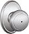Coleção Wakefield Schlage F40 e 626 WKF Andover Maçaneta de Privacidade, Cromado acetinado - Imagem 1