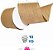 Fita de Juta com Arame Morex Ribbon 1252.99/10-004, 4 X 10 YD, Natural, Artesanato e Decoração de Casamento e Natal Rústico - Imagem 2