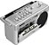 Victrola VBB-25-SLV Mini Bluetooth Boombox com tocador de fita cassete, gravador e rádio AM/FM, prateado - Imagem 3