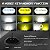 Luzes de trabalho LED 4 Polegadas SLARY 2PCS, Luzes de inundação de fileira única branca/amarela piscando, pods de estrobo com fiação para caminhão, 4x4, SUV, ATV, fora de estrada - Imagem 3