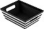 Caixas de presente vazias RW Base 9,25 x 7,25 x 3,5 polegadas, 10 cestas grandes - Com alças, resistente, cestas de boas-vindas de papel preto e branco, para - Imagem 2