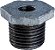 Adaptador de União em Ferro Maleável Preto de 6 x 2 da Supply Giant HNCV6000 com Cabeça Hexagonal, 6 pol. x 2- Pol. - Imagem 1