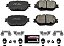 Freio dianteiro Power Stop Z23-1733 Evolution Sport com pastilhas de freio de cerâmica infundidas com fibra de carbono e hardware - Imagem 3