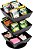 Organizador de Estação de Chá Giratório Mind Reader, Organizador de Bancada, Suporte de Chá, Cozinha, 6,75 C x 6,75 L x 11,5 A, Preto - Imagem 5