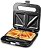 Máquina de sanduíche panini gourmet Elite ESM2207SS Grilled Cheese Tuna Melt Omelets, superfície de cozimento antiaderente, 2 fatias, 750 watts, aço inoxidável. - Imagem 1
