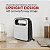 Máquina de sanduíche panini gourmet Elite ESM2207SS Grilled Cheese Tuna Melt Omelets, superfície de cozimento antiaderente, 2 fatias, 750 watts, aço inoxidável. - Imagem 5