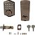 Fechadura Eletrônica com Teclado, Antique Brass, 2.9 x 2 x 6.2 polegadas da Honeywell Safes & Door Locks - 8712109 - Imagem 3
