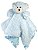Cobertor de segurança de pelúcia Stephan Baby Plush Cuddle Bud, Urso Azul, 18 x 18 polegadas - Imagem 1