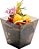 Copos de Aperitivo de 8 Onças Restaurantware, 100 Copos Grandes de Sobremesa Quadrados - Descartáveis, Recicláveis, Copos de Plástico Quadrados Fumê, Grandes, para Aperitivos ou Sobremes - Imagem 1