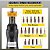 Chave de torque VEVOR, Chave de torque com encaixe de 1/4, Chave de torque para eletricista, 10-50 in/lbs, Faixa de torque precisa a ±5%, Chave de torque de 5 in-lbs com - Imagem 3