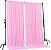 AK TRADING CO. 10 pés x 8 pés IFR Poliéster Cortinas de Fundo para Painéis com Bolsos de Varão - Decorações de Janela para Cerimônia de Casamento Festa em Casa - Rosa - Imagem 2
