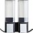 Dosador duplo inteligente para chuveiro Better Living Products 2, dosador de shampoo e sabonete, 2 x 17 fl. oz. Preto, 8.13 x 3.5 x 8.25 - Imagem 2