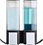 Dosador duplo inteligente para chuveiro Better Living Products 2, dosador de shampoo e sabonete, 2 x 17 fl. oz. Preto, 8.13 x 3.5 x 8.25 - Imagem 1