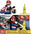 Super Mario Spin Out 2.5 Mariokart - Veículo Mario Racer, Amarelo - Imagem 1