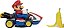 Super Mario Spin Out 2.5 Mariokart - Veículo Mario Racer, Amarelo - Imagem 4