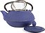 Casa Criativa Kyusu 30 oz. Chaleira de Ferro Fundido com Coador Removível de Aço Inoxidável, Azul - Imagem 4
