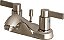 Kingston Brass FB5628NDL Nuvofusion 4 Centerset Torneira para Lavatório com Pop-up de Varejo, Alcance do Bico de 4-1/2, Níquel Escovado - Imagem 1