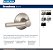 Maçaneta de porta Schlage F10 BRW 622 GRW Broadway com acabamento Greenwich, trava de passagem para hall e closet, preto fosco - Imagem 2