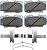 Beck/Arnley 085-6641 Pastilha de freio premium ASM com hardware - Imagem 1