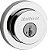 Trava do Ferrolho Kwikset 158 Milan, Cromado Polido, Chave Redonda para Porta de Entrada Frontal com Cilindro Único, Resistente a Arrombamento SmartKey Rekey Security, com Proteção Microban - Imagem 2