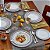PRATOS DE SALADA DESCARTÁVEIS | 20 uni | Pratos de plástico resistente | Elegante aparência de porcelana fina | Renascença - Azul Royal (9”) - Imagem 2
