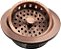 Westbrass D214-11 3-1/2 Coador de Pia de Cozinha Estilo Post, Grande, 1 Peça, Cobre Antigo - Imagem 1