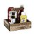 G.E.T. CAD1-RWD Reclaimed Wood Table Top Condiment / Drink Caddy, 9 x 7, Brown = G.E.T. CAD1-RWD Tampo de mesa de madeira recuperada para condimentos / porta-copos, 9 x - Imagem 3