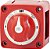 Sistema Blue Sea Systems 6008 Chave de Bateria da Série m 3 Posições Seletor, Vermelho - Imagem 1