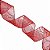 Fita Morex 7416.60/50-934 Swirl 2.5 X 50 YD Nylon Sheer Curling Wired Glitter, Vermelho/Dourado, Fitas de Natal para Artesanato e Decorações de Natal, Fita de Natal - Imagem 2