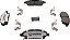 Pastilhas de freio MAGMA Fire Born Braking Pro-Series PSD1592C, dianteiras - Imagem 1