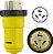 Adaptador de porco para RV Conntek 14422 Padrão Plug com Parafuso para 50 Amp Locking com Anel Roscado - Imagem 3