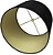 Designs Reais, Inc. Cúpula de Lâmpada Rasa com Estrutura Rígida, HB-610-10BLK/GL, Preta, 9 x 10 x 7 - Imagem 4
