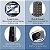 Sistema de telefone sem fio expansível Panasonic DECT 6.0 com atendedor de chamadas e bloqueador de chamadas - 3 aparelhos - KX-TGE633M (Preto Metálico) - Imagem 3