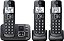 Sistema de telefone sem fio expansível Panasonic DECT 6.0 com atendedor de chamadas e bloqueador de chamadas - 3 aparelhos - KX-TGE633M (Preto Metálico) - Imagem 1