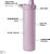 Garrafa de água filtrada Simple Modern | Garrafas de água de viagem isoladas com filtro de carbono em aço inoxidável | Reutilizável para água limpa para beber em movimento | Coleção Mesa | 24oz, névo - Imagem 2