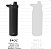 Garrafa de água filtrada Simple Modern | Garrafas de água de viagem isoladas com filtro de carbono em aço inoxidável | Reutilizável para água limpa para beber em movimento | Coleção Mesa | 24oz, névo - Imagem 4