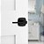 Maçaneta de porta com trava interna e privacidade Kwikset Tripoli, para banheiro e quarto, preto fosco, com fechadura reversível sem chave e proteção Microban - Imagem 3