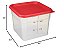 Recipiente de Armazenamento CamSquare Cambro 6SFSPP190, Translúcido, 6 qt Com Tampa - Imagem 4