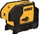 Nível a Laser DEWALT, Autonivelante, 3 Feixes, Vermelho (DW083K), Amarelo - Imagem 1