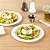 Pratos Descartáveis Premium de 9 Polegadas Moderna, 40 Pratos de Plástico Redondos para Festas - Padrão de Ondas, Resistente, Pratos de Jantar de Plástico Branco, Para Alimentos Quentes e F - Imagem 4